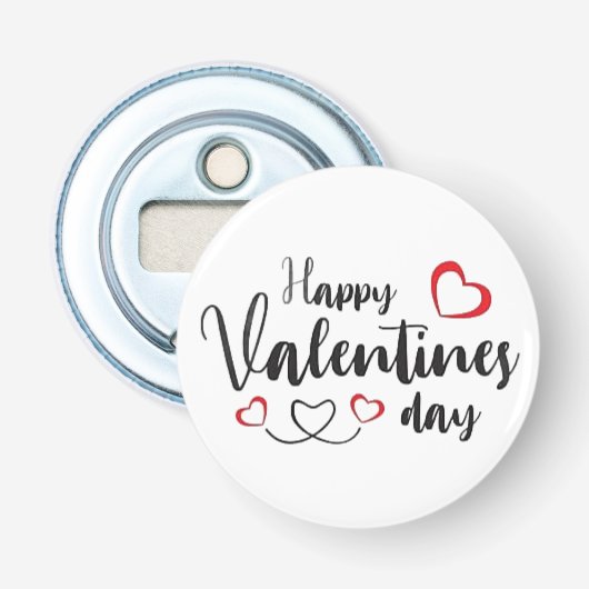 Verklaring van een schat - Hartelijk badge Button Flesopener (Voorkant)