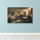 Verklaring van het Onafhankelijkheidsgascanvas Canvas Afdruk (Insitu (Houten vloer))