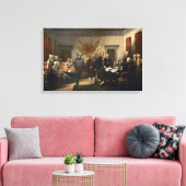 Verklaring van het Onafhankelijkheidsgascanvas Canvas Afdruk (Insitu (Woonkamer))