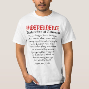 Verklaring van het T-shirt van Arbroath Scottish I