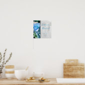Verklaring van liefde blauwe poster (Keuken)