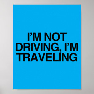 Verklaring van niet rijden reizen soevereine burge poster