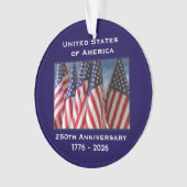 Verklaring van Onafhankelijkheid 250e Verjaardag V Ornament (voorkant)