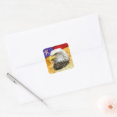 Verklaring van Onafhankelijkheid, Adelaar, God zeg Vierkante Sticker (Envelop)