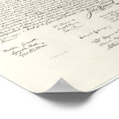 Verklaring van Onafhankelijkheid Amerika op 4 juli Poster (Hoek)