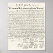 Verklaring van Onafhankelijkheid Amerika op 4 juli Poster (Voorkant)
