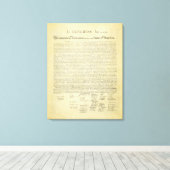Verklaring van onafhankelijkheid Canvas Print (Insitu (Houten vloer))