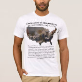 Verklaring van Onafhankelijkheid CONGRESS, 4 juli T-shirt (Voorkant)