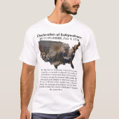 Verklaring van Onafhankelijkheid CONGRESS, 4 juli  T-shirt (Voorkant)