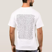 Verklaring van Onafhankelijkheid CONGRESS, 4 juli  T-shirt (Achterkant)