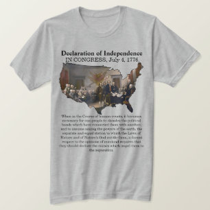Verklaring van Onafhankelijkheid CONGRESS, 4 juli  T-shirt