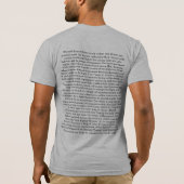 Verklaring van Onafhankelijkheid CONGRESS, 4 juli T-shirt (Achterkant)