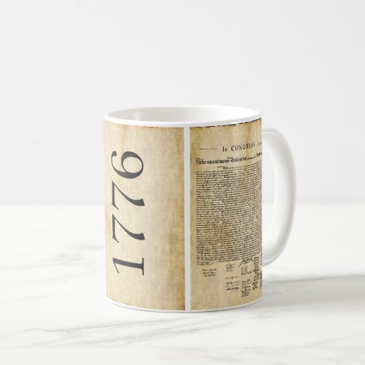 Verklaring van Onafhankelijkheid Mok (Voorkant rechts)