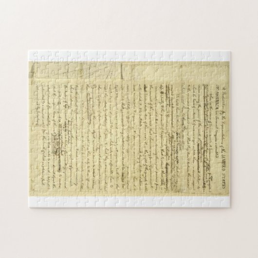 Verklaring van Onafhankelijkheid Puzzle Legpuzzel (Horizontaal)