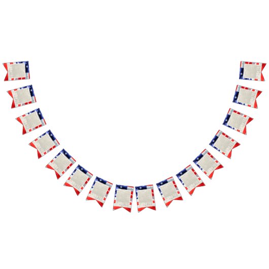 Verklaring van Onafhankelijkheid Tekst Amerikaanse Vlaggetjes (Alle)