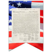 Verklaring van Onafhankelijkheid Tekst Amerikaanse Vlaggetjes (Eerste vlag)