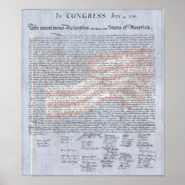 Verklaring van Onafhankelijkheid US History Classr Poster