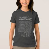 Verklaring van Onafhankelijkheid van de VS Tri-Blend Shirt (Voorkant)