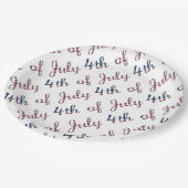 Verklaring van Onafhankelijkheid VS van 4 juli Papieren Bordje (Gekanteld)