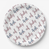 Verklaring van Onafhankelijkheid VS van 4 juli Papieren Bordje (Voorkant)