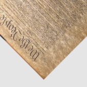 Verklaring van onafhankelijkheid weefsel/ontkoppel tissuepapier (Detail)