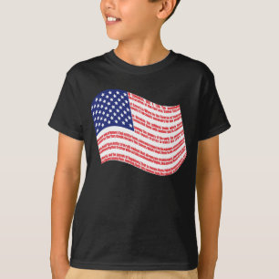 Verklaring van onafhankelijkheidsvlag T-shirt van