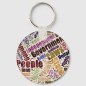 Verklaring van Onafhankelijkheidswoord Cloud Sleutelhanger (Voorkant)