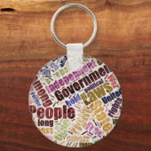 Verklaring van Onafhankelijkheidswoord Cloud Sleutelhanger (Voorkant)