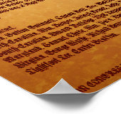 Verklaring van onafhankelijkheidV-1-stijl-1 Poster (Hoek)