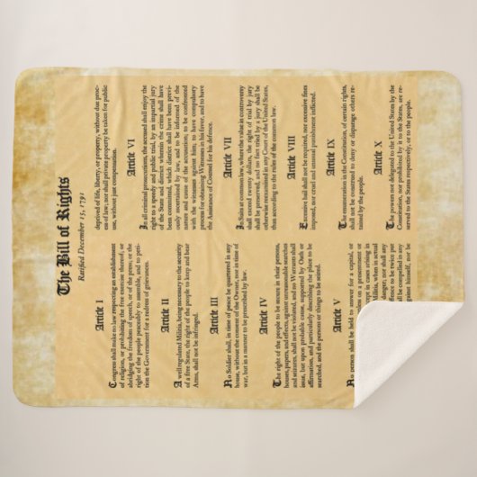 VERKLARING VAN RECHTEN SHERPA DEKEN (Voorkant (horizontaal))