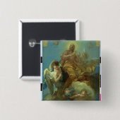 Verklaring van St. Isidor Vierkante Button 5,1 Cm (Voorkant /achterkant)