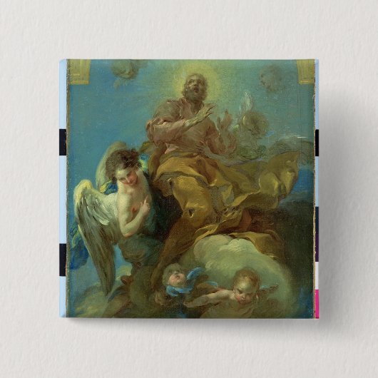 Verklaring van St. Isidor Vierkante Button 5,1 Cm (Voorkant)