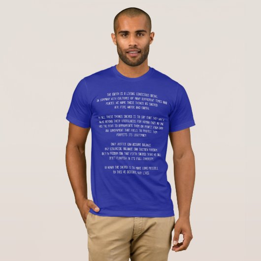 Verklaring van vier heilige dingen t-shirt (Voorkant volledig)