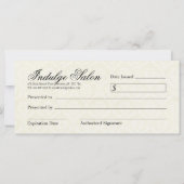 VERKLARING VOOR VERPLICHTE PARLOR GIFT (Achterkant)