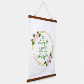 verklaringen over de strijd en het vertrouwen hangend wandkleed (Gebogen)