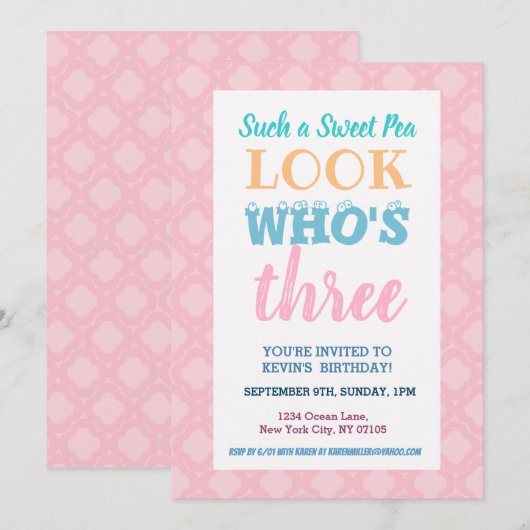 Verklaringen van de uitnodiging voor de derde verj (Voorkant / Achterkant)