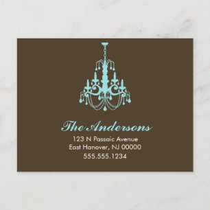 Verklaringen voor het verplaatsen van luchters aankondigingskaart