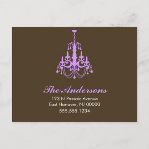 Verklaringen voor het verplaatsen van luchters aankondigingskaart