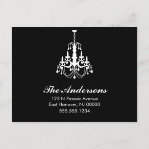 Verklaringen voor het verplaatsen van luchters aankondigingskaart