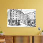 Verklaringen voor het vertrek van de veroordeelden canvas afdruk (Insitu (Woonkamer))