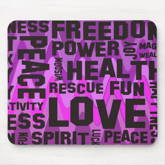 verklaringen zwart - sinus roze muismat (Voorkant)
