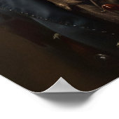 Verklede dierenprints, Royal Red Panda Poster (Hoek)