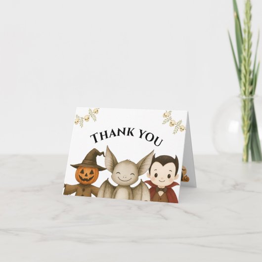 Verkleedfeest Halloween Bedankkaart (Voorkant)