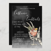 Verkleedfeest met cocktails Halloweenfeest  Kaart (Voorkant / Achterkant)