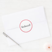 Verkleefde ovale sticker (Envelop)