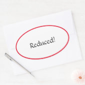 Verkleefde ovale sticker (Envelop)