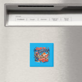 Verklein de vierde uit patriottisch skeletstrand magneet (Insitu (Vaatwasser))