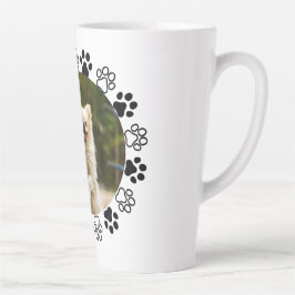 Verkleinbare hond portret hoektand latte mok