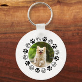 Verkleinbare hond portret hoektand sleutelhanger (Voorkant)