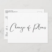 Verkleind Kleinere Trouwplannen Gewijzigde Plannen Aankondigingskaart (Voorkant / Achterkant)